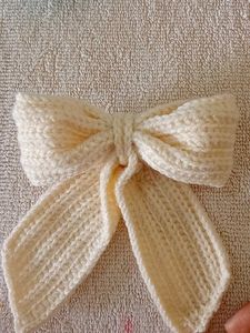 crocheted Bow Hair Accessories