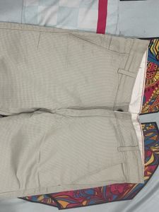 Beige Casual Pants