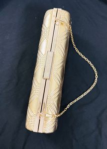 Gold Quilted Clutch