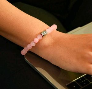 Natural Rose Quartz Crystal Bracelet
