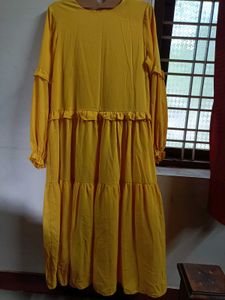 Yellow Tiered Maxi Dress