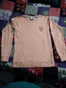 Peach Long Sleeve Graphic Tee