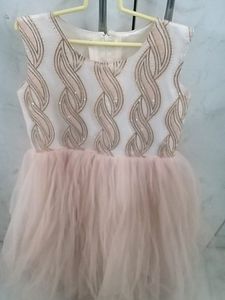 Lovely Peach Party Dress