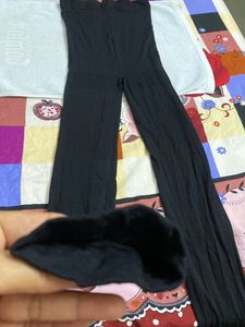 Full Length High Waist Black Thick Stockings - Dow