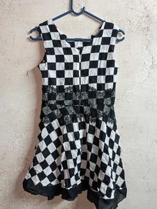 Girls Fashion Top Mini Dress Sleeveless Multicolou
