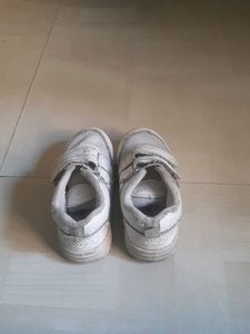 Kids White Sneakers, size 9
