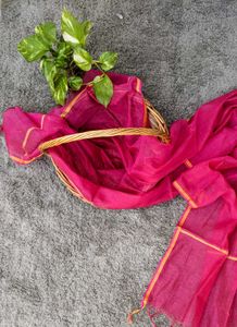 Elegant Rani Pink Dupatta