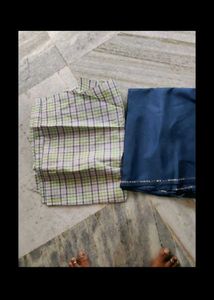 Fabric Bundle: Plaid &amp; Black Material