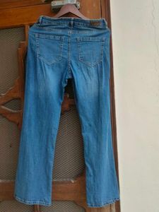 Pinterest-y Ripped Blue Bootcut Jeans