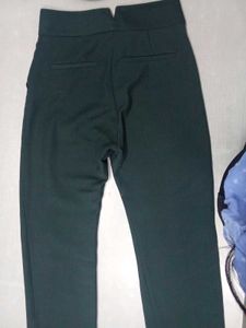 ZARA WOMEN Green Trousers