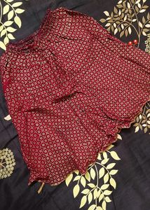 Maroon Skirt