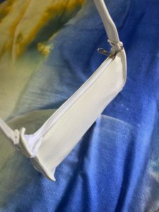 White Croc Shoulder Bag