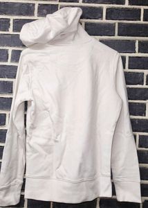 White Zip-Up Hoodie