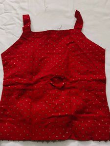 Red Ethnic Girls Clothing Set