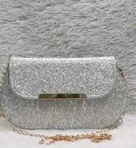 Silver Glitter Clutch