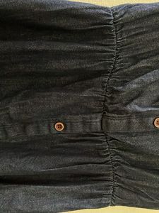 Denim Button-Down Dress