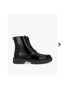 EL PASO Panelled Lace Up Ankle Length Boots