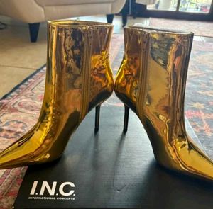 Golden Heel Boots