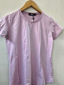 Zara Basic Tee - Lavender