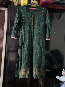 Straight Zari Kurta