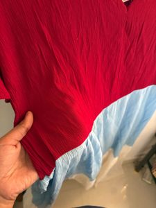 Tri-Color Casual Dress