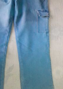 Blue Cargo Pants