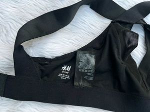 H&amp;M Black Active Bikini top