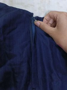 Elegant Navy Blue Blouse