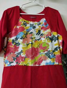 Athena Red Floral Maxi Dress XXL
