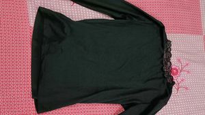 Black Long Sleeve Lace Top