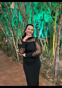 Black Sheer Sleeve Dress