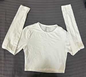 White H&M Basic Tee