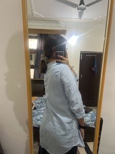 Blue And White Striped Shirt