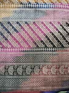 Vintage Banarasi Silk Saree All Over Jaal