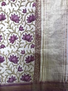 Purple Colour Art Silk Saree