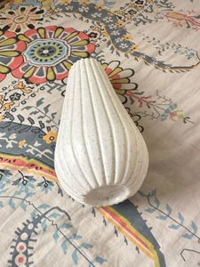 White Ceramic Vase with Flowers