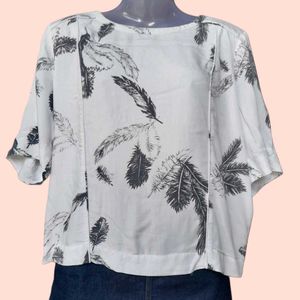 Feather Print Top
