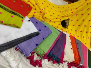 Yellow Printed Saree