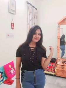 Solid Black Designer Top Which Is Totally New With Tag