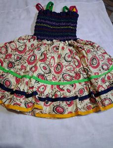 Cute Girls Dress with Floral Details