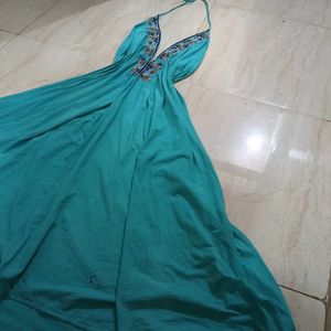 Vintage Beaded Long Dress