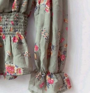 Floral Korean Top