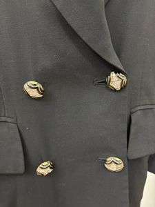 Black Blazer with Gold Buttons