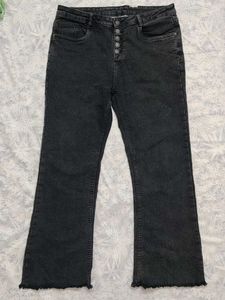 CHARCOAL BOOTCUT JEANS