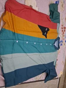 Color Block Shirt - XXL