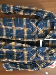 Thick Cotton Black And Brown Checked Shirt For Boys. Size - 24-36 Months/98Cm