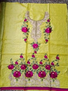 Heavy Embroidery Elegant Suit Material