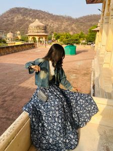 Floral Print Maxi Skirt