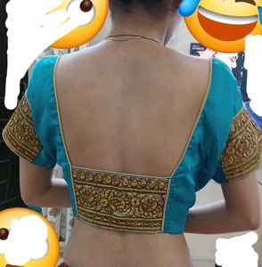 Teal Embroidered Blouse