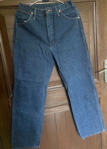 Wrangler Unisex Blue Straight Jeans
